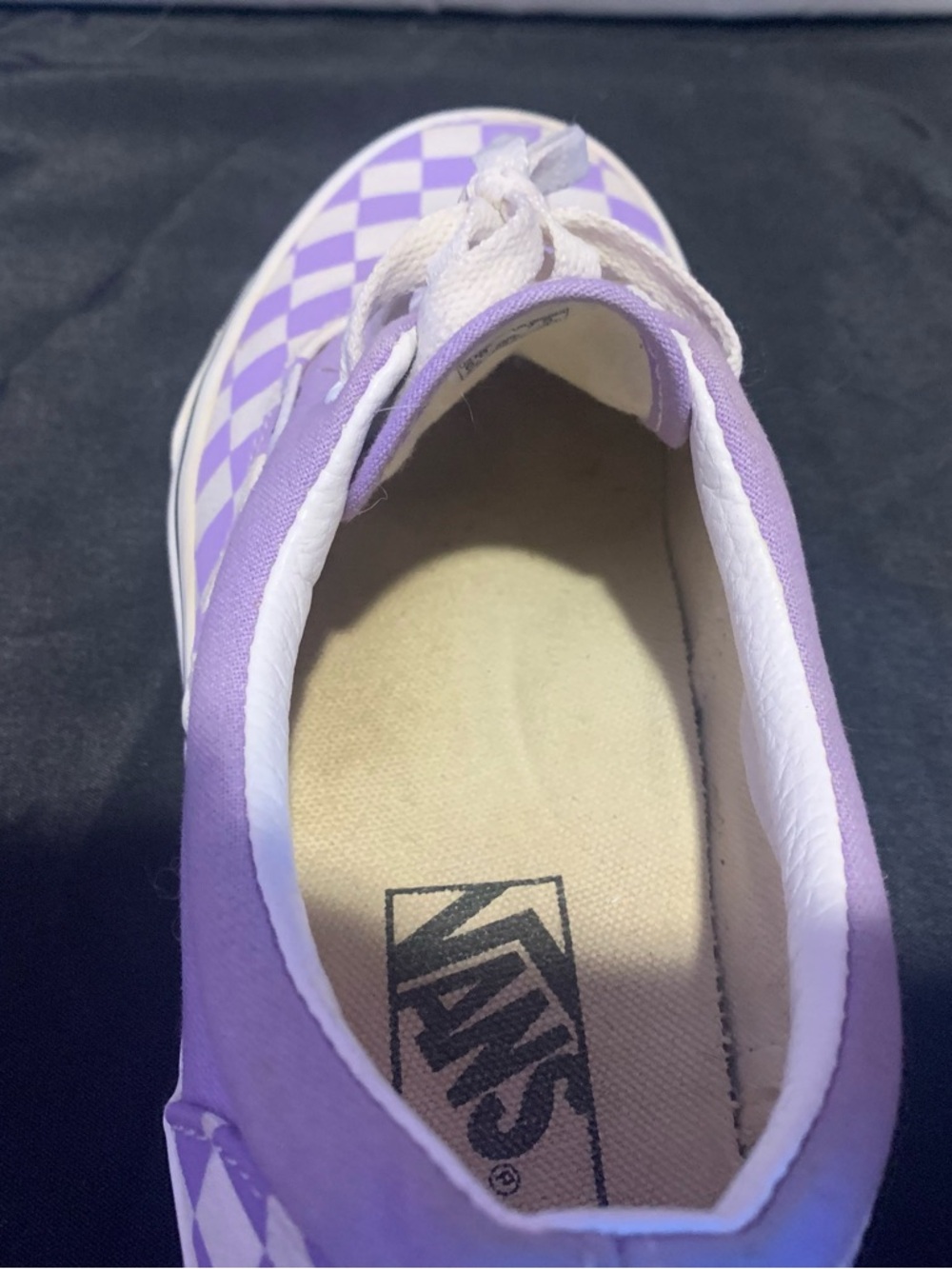 Vans Unisex Checkerboard ‘Violet Tulip’ Authentic Canvas Sneakers - Picture 7 of 14